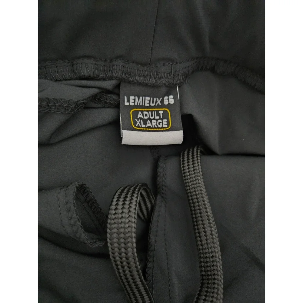 Lemieux‎ 66 Mens Pittsburgh Penguins Track Pants Black Zipper Cuffs XL